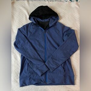 Men's Blue Hooded Jacket